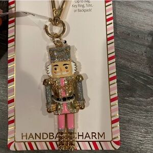 Rhinestone Nutcracker Handbag Charm